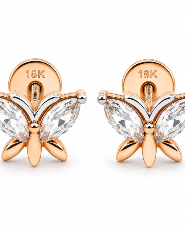 JAINIKA Celeste Bloom Crystal Stud Earrings
