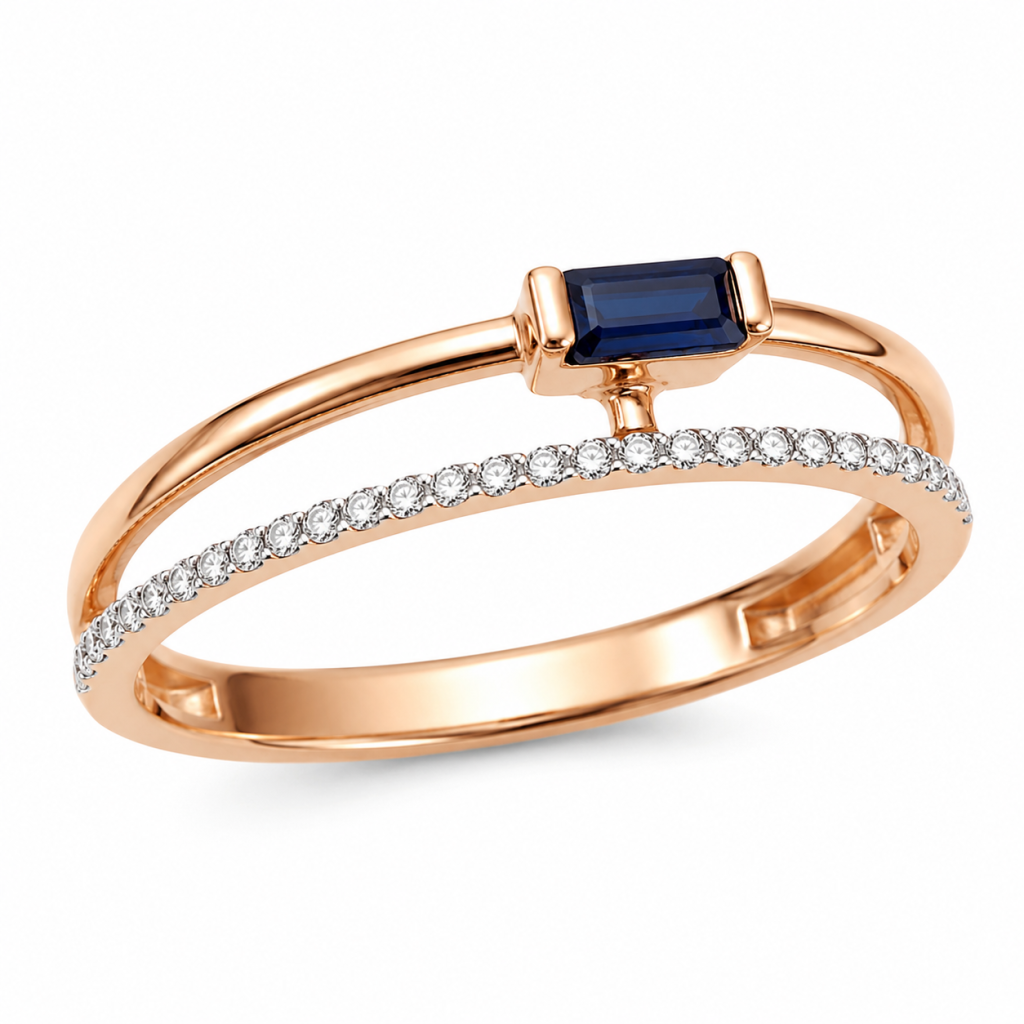 Celeste Sapphire Grace Open Ring — View 1