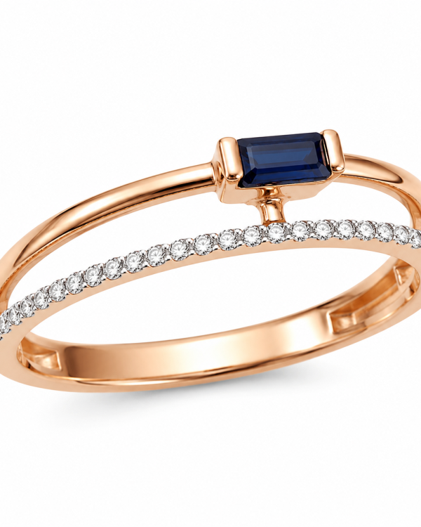 Celeste Sapphire Grace Open Ring