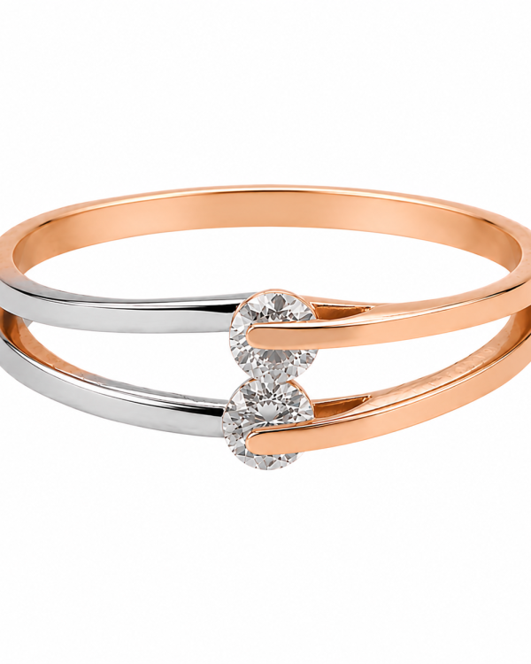 JAINIKA Celeste Dual-Tone Crystal Ring