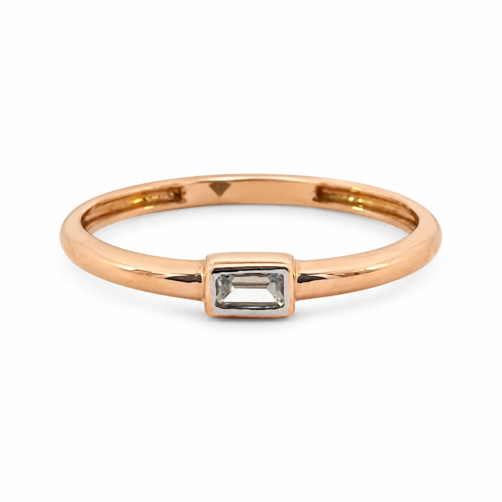JAINIKA Emerald-Cut Solitaire Grace Ring — View 1