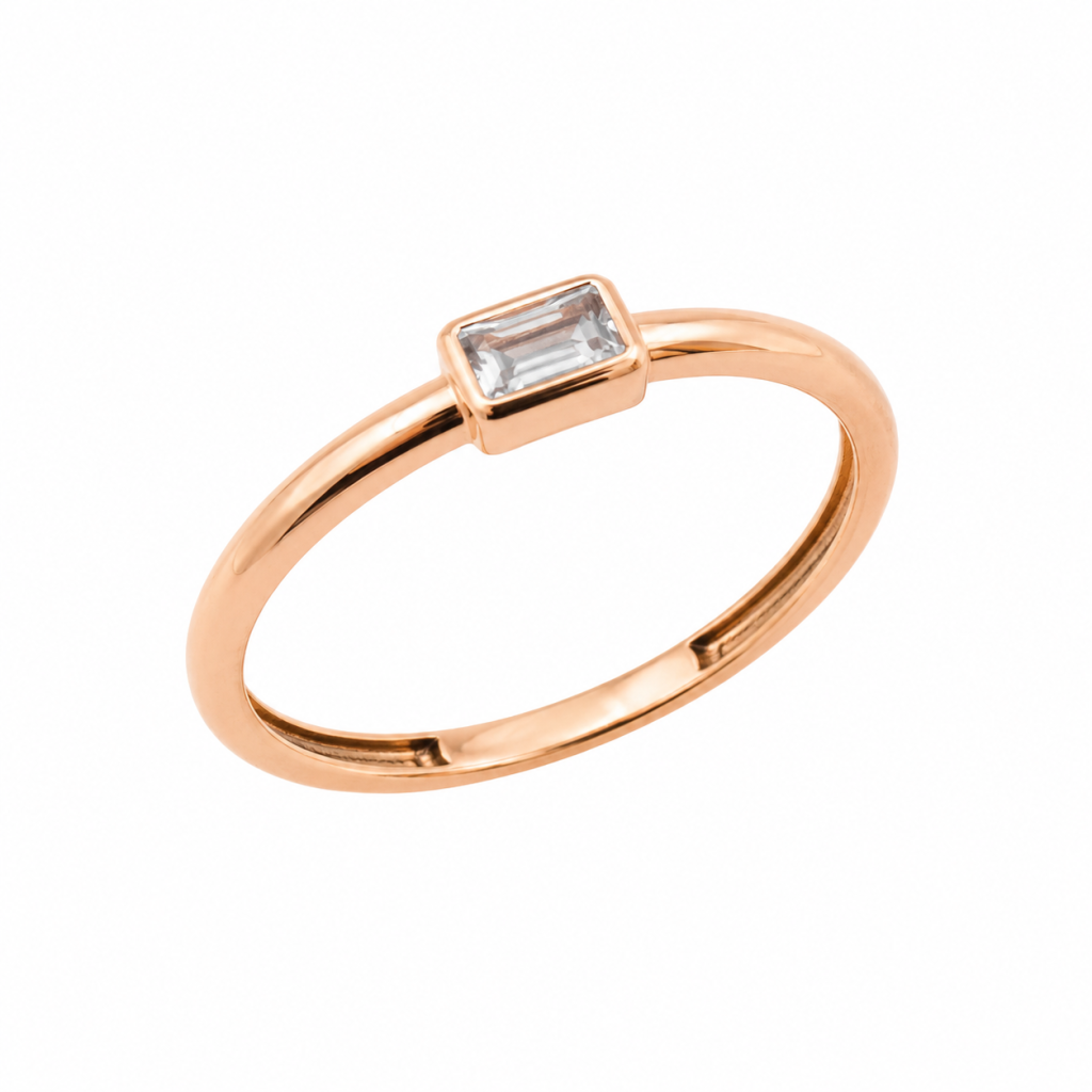 JAINIKA Emerald-Cut Solitaire Grace Ring — View 2