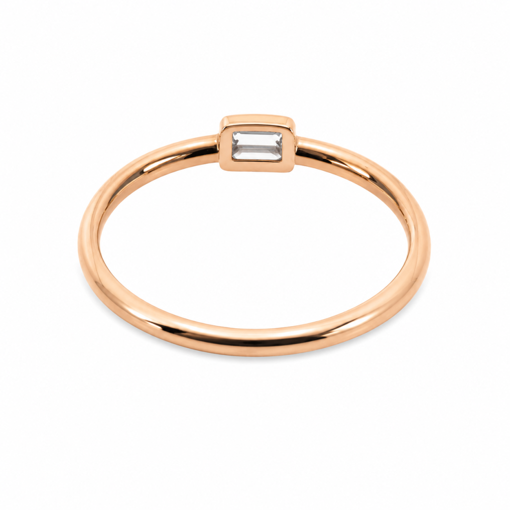 JAINIKA Emerald-Cut Solitaire Grace Ring — View 3