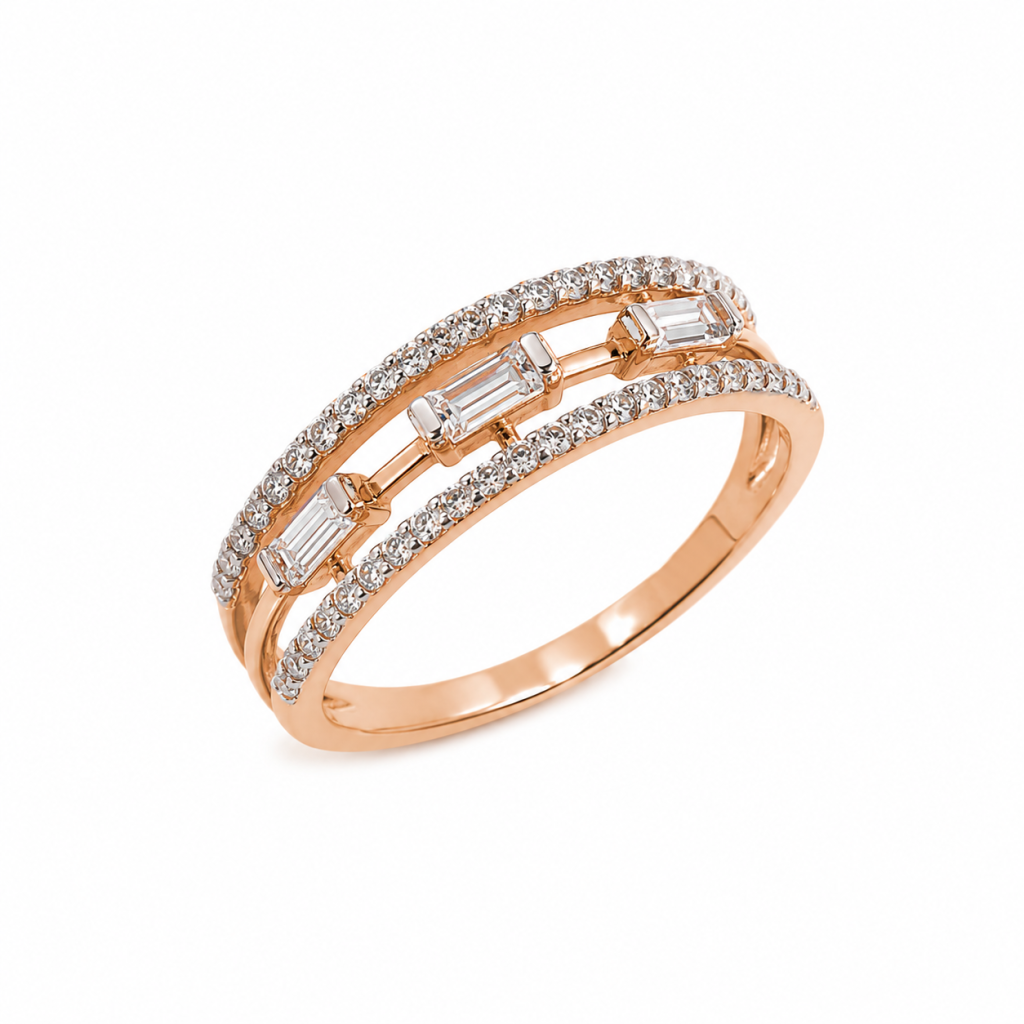 JAINIKA Celeste Baguette Diamond Ring — View 2