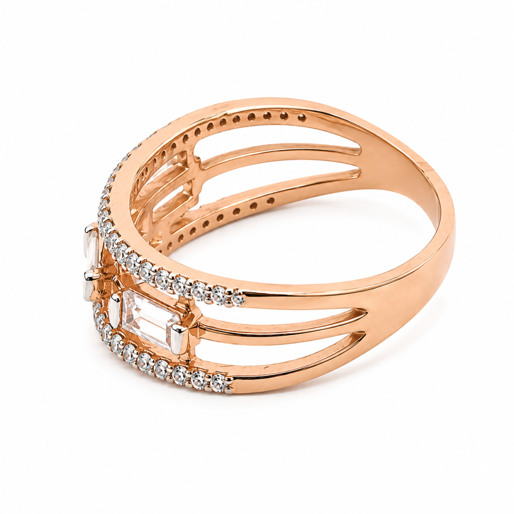 JAINIKA Celeste Baguette Diamond Ring — View 3