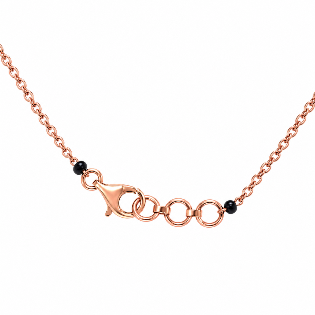 JAINIKA Eternal Grace Rose Gold Mangalsutra Chain — View 2