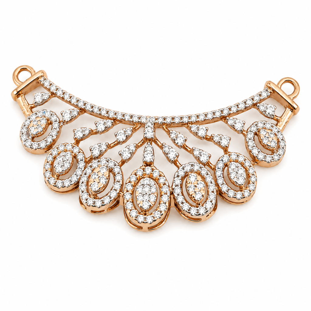 JAINIKA Celestial Bloom Pendant & Stud Earrings Set — View 1