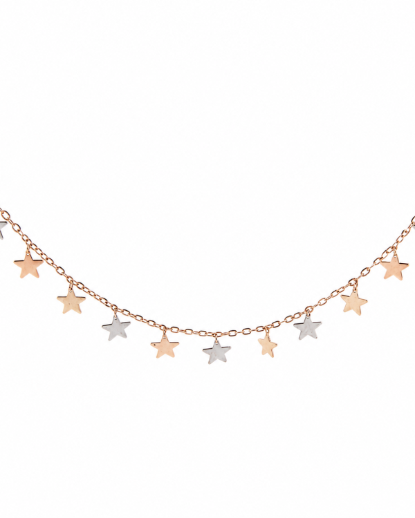 Celestial Harmony Star Necklace — styled view
