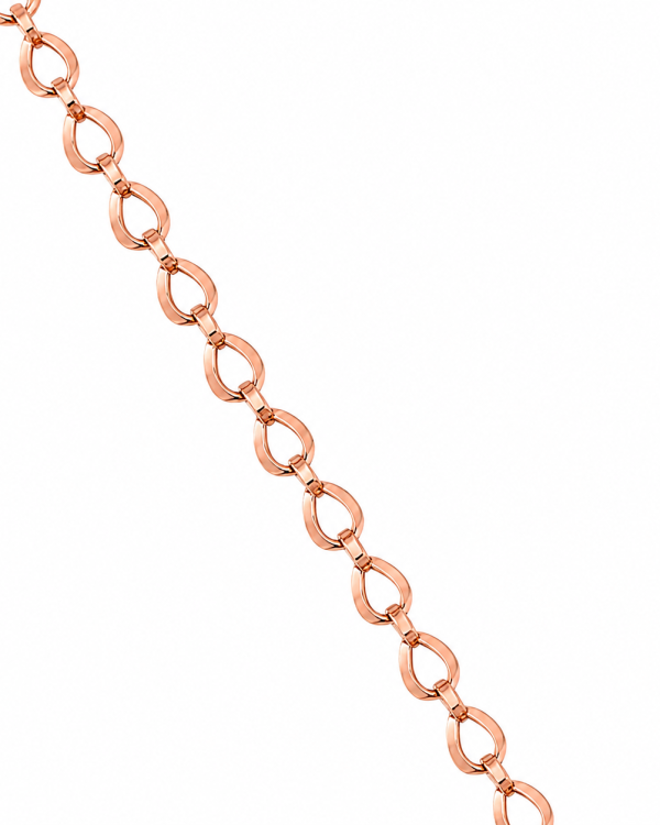 JAINIKA Signature Rose Gold Link Chain — styled view
