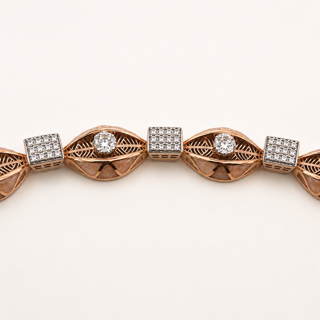 JAINIKA Celeste Rose Gold Bracelet — View 3