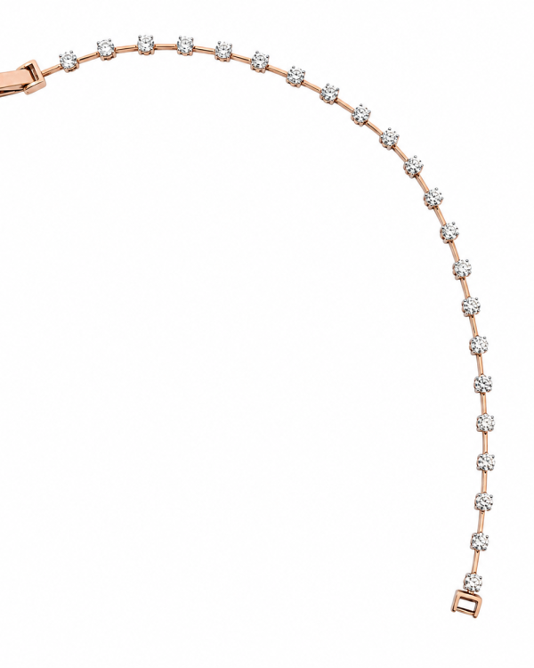 Celeste Rose Tennis Bracelet — styled view