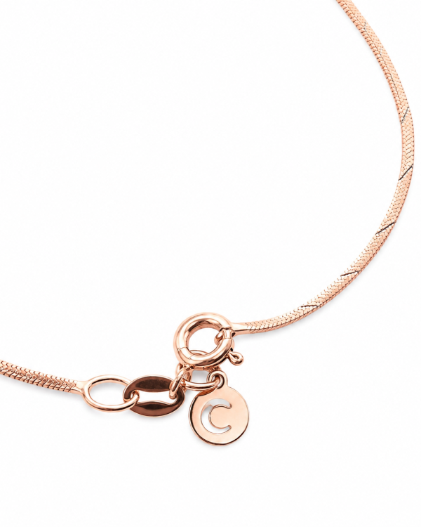 JAINIKA Aurelle Rose Gold Chain — styled view