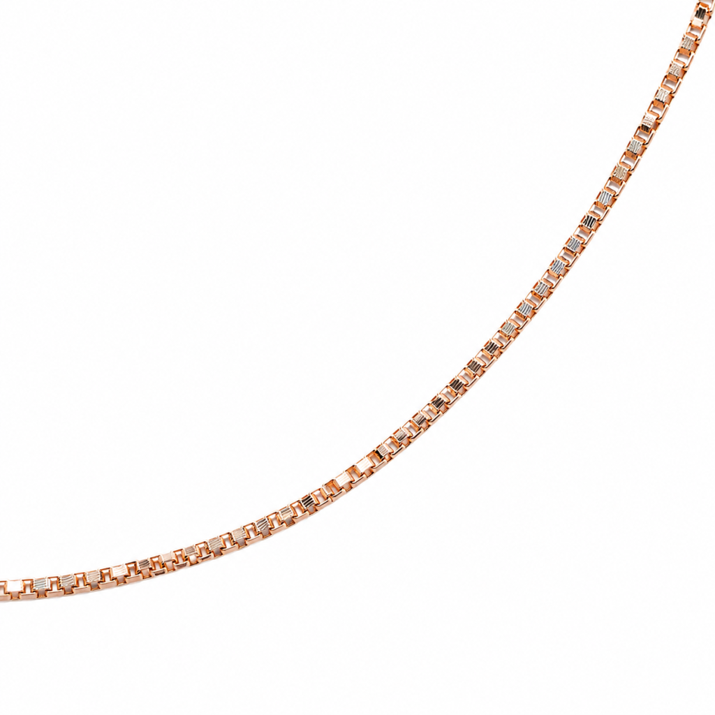JAINIKA Essential Rose Gold Box Chain — View 2