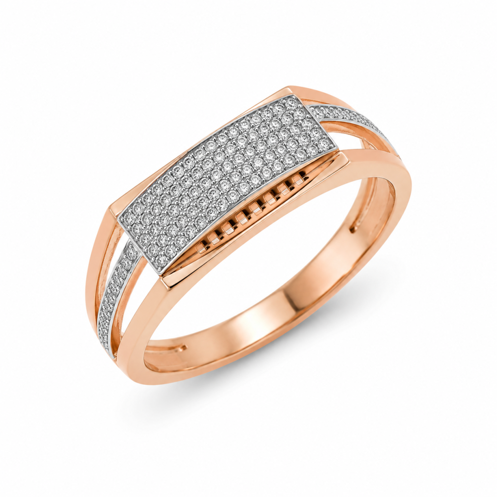 JAINIKA Radiant Pavé Cuff Ring — View 2