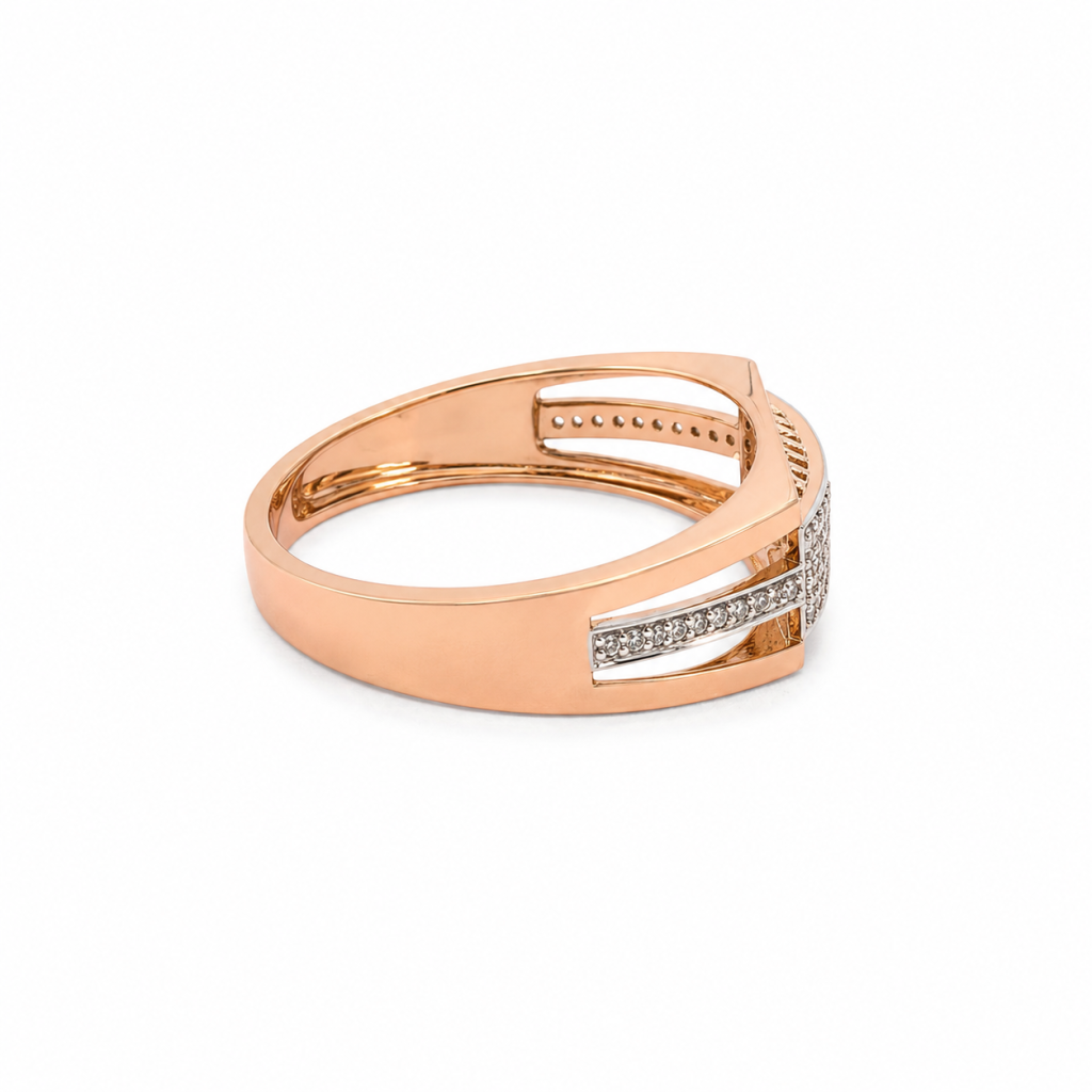 JAINIKA Radiant Pavé Cuff Ring — View 3