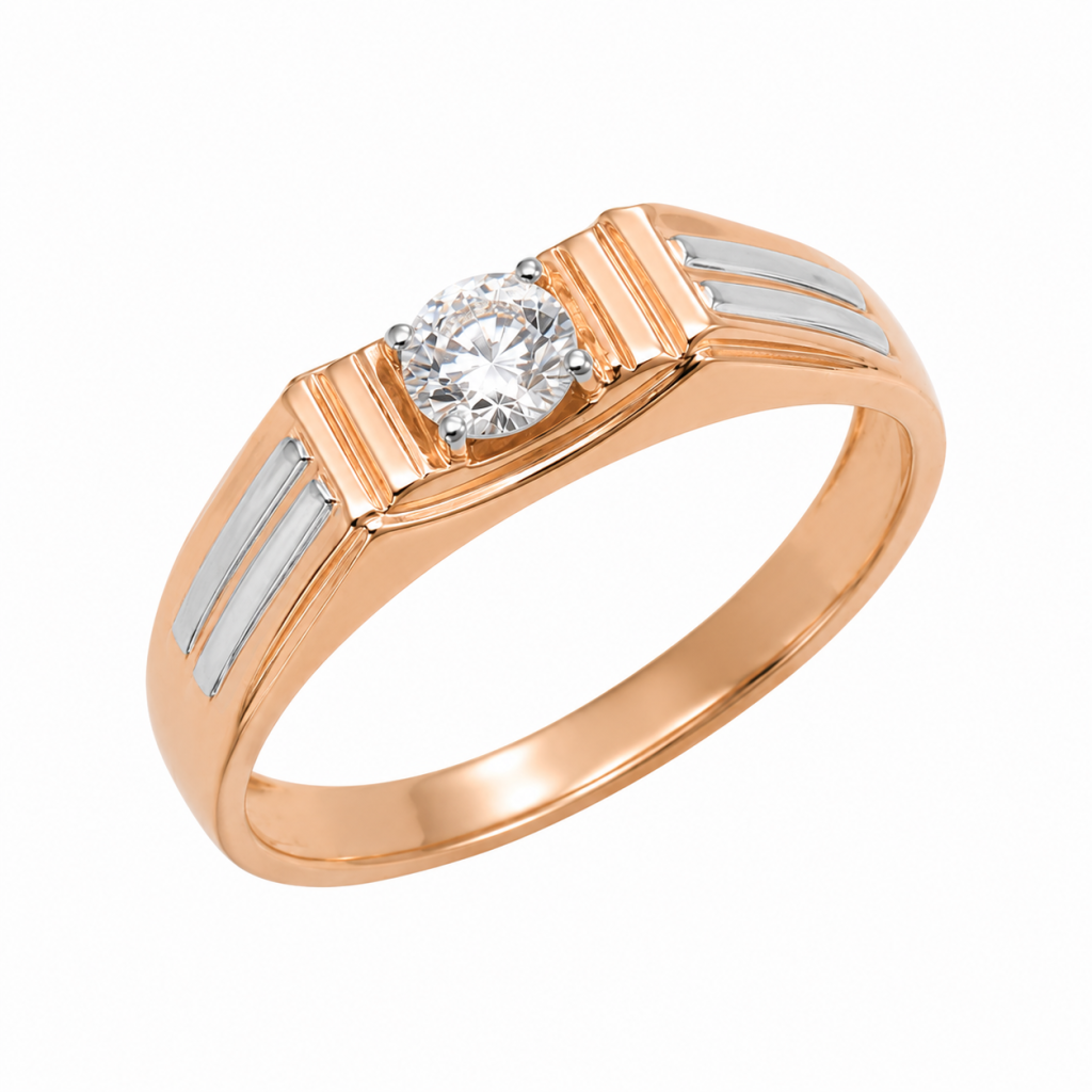 Celeste Solitaire Rose Gold Ring — View 2