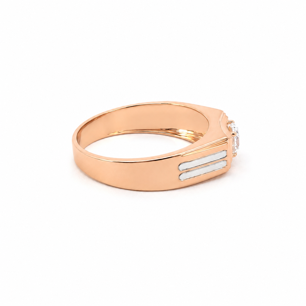 Celeste Solitaire Rose Gold Ring — View 3