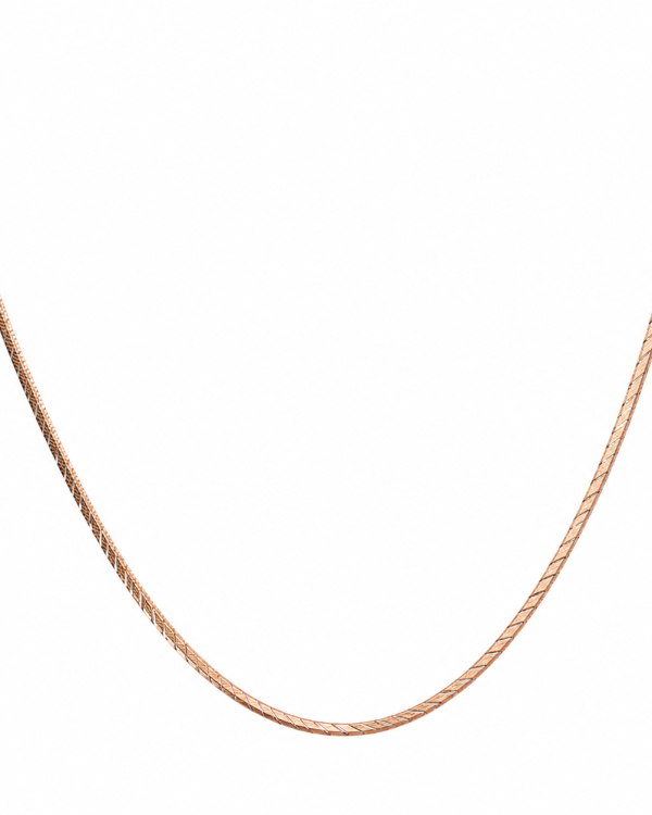 JAINIKA Signature Rose Gold Herringbone Chain
