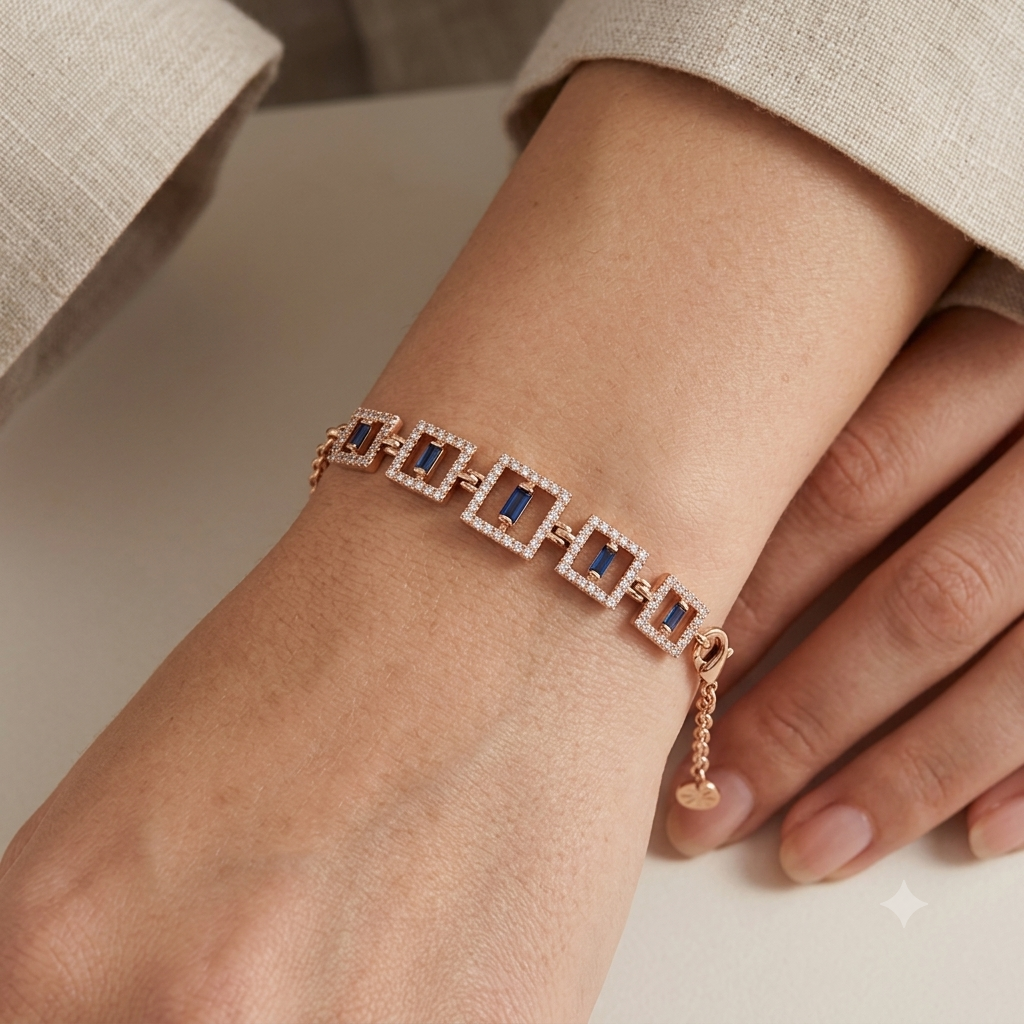 JAINIKA Azure Frame Bracelet — View 3