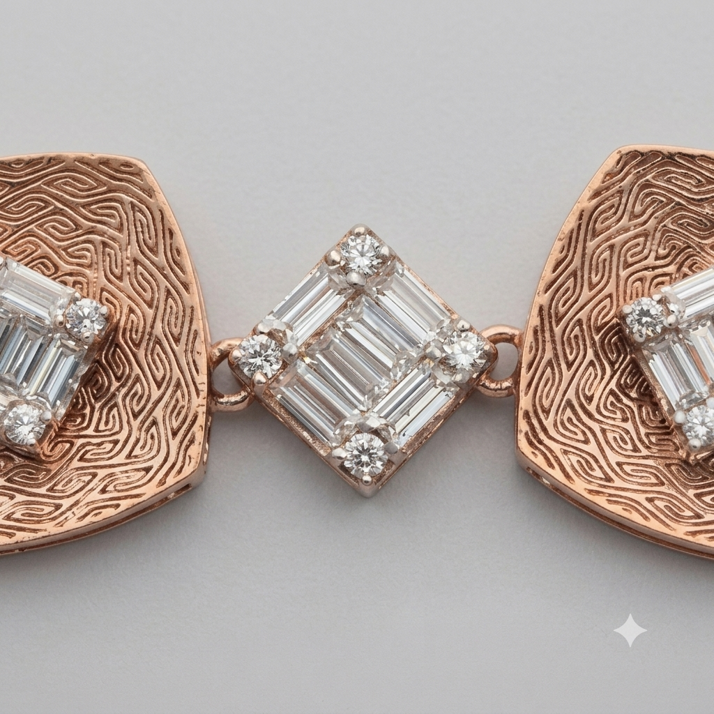 JAINIKA Étoile Rose Necklace & Earrings Set — View 3